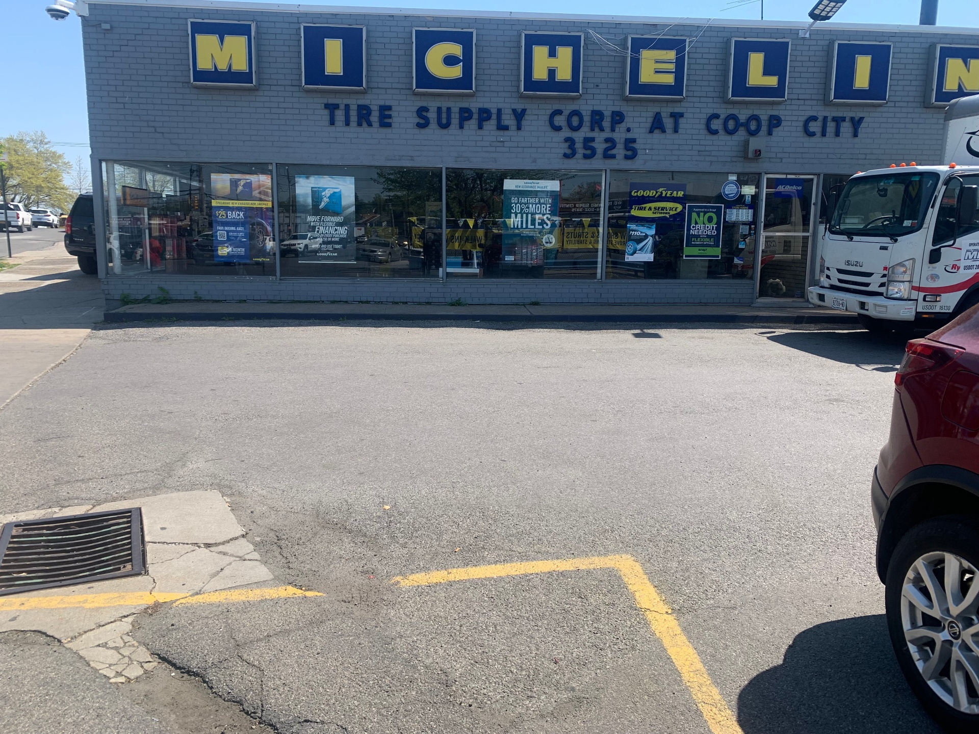 Co-op City Tire & Auto shop front in the Bronx NY